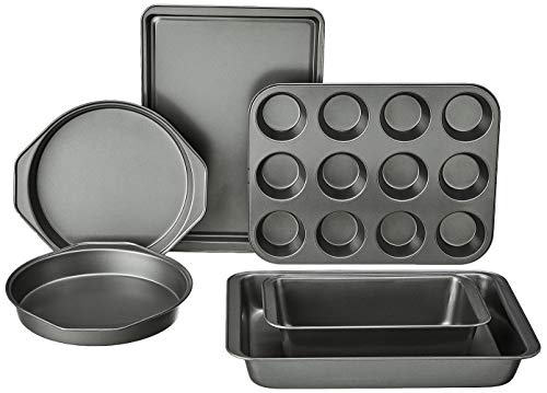 6 Piece Nonstick Carbon Steel Bakeware Set with Cake (6 Count)