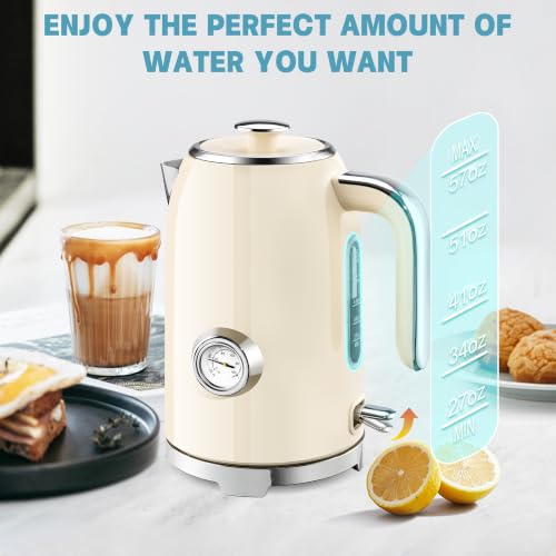 57oz Electric Kettle with Thermometer