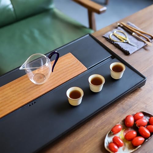 Tea Set Ebony Inkstone Tea Tray Tea Table Home Natural Black Gold Stone Tea Tray Chinese Tea Set