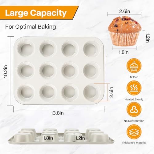 2 Pack Healthy Baking Cupcake Pan