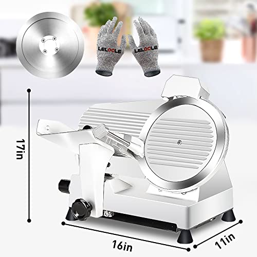 Commercial Meat Slicer 10 inch Electric Food Slicer Frozen Meat