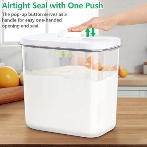 Airtight Rice Container 25 Lbs with Handle and Cup