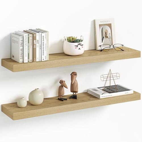 30 Inch Floating Shelves Wall Mounted for Display (2 Count)