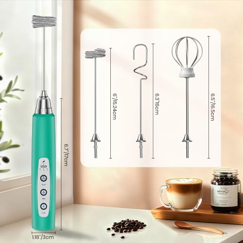 Milk Frother Handheld Rechargeable