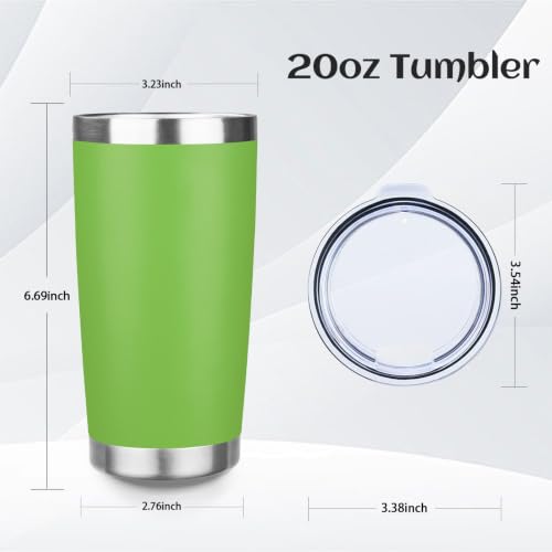 6 Pack 20oz Stainless Steel Travel Coffee Tumbler