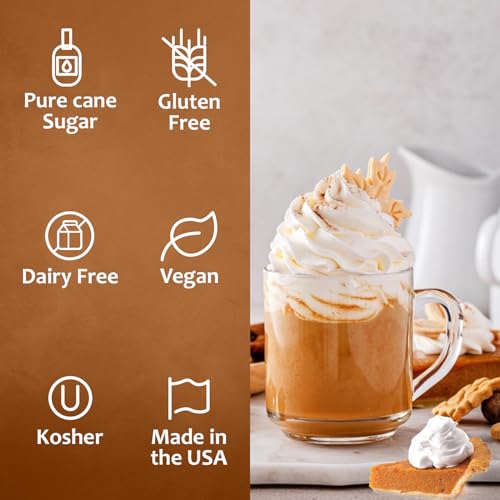 Coffee Syrup Pumpkin Pie Flavored Syrup for Drinks (25.4 Fl Oz)