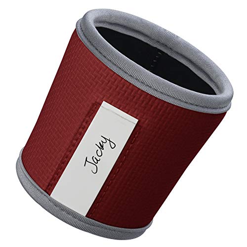 8pcs Anti Slip Neoprene 2.5mm Thick Collapsible Heat Resistant Coffee Cup Insulated Sleeve for Coffee (8 Count)