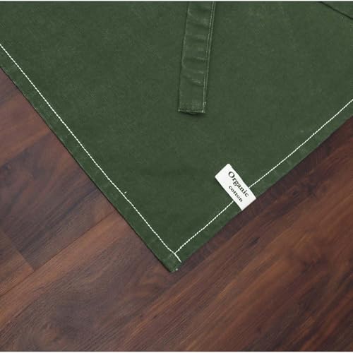 Cotton Solid Aprons for Women with Pocket