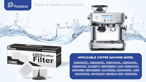 18 Pack Water Filters Compatible with Breville BWF100 Machines (18 Count)