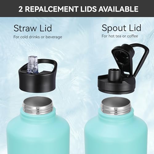 Half Gallon Insulated Water Bottles 64 oz