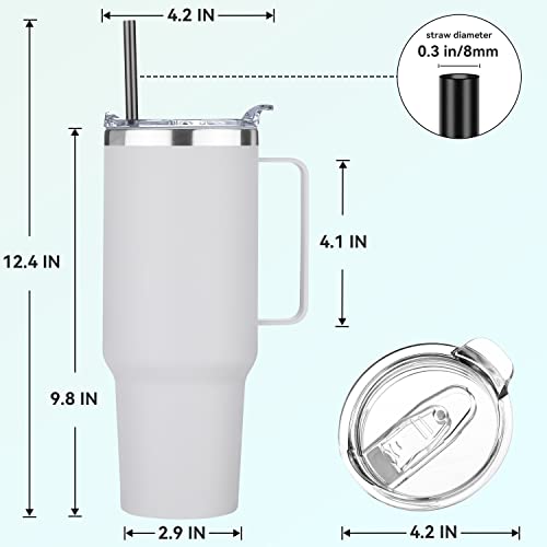 40 oz Stainless Steel Tumbler with Handle
