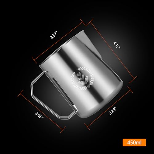 15.4oz Stainless Steel Frothing Pitcher