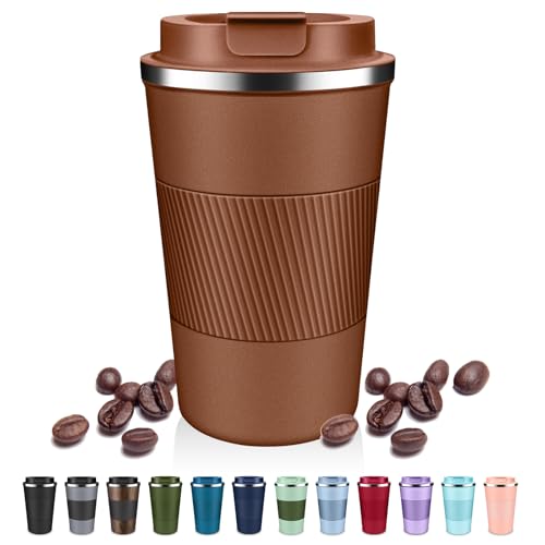Insulated Coffee Tumblers with Flip Lid 12oz