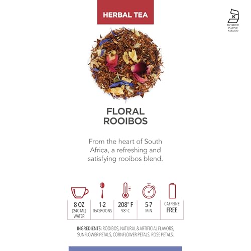 Herbal Tea Floral Rooibos Loose Leaf Tea (3.17 Ounce)