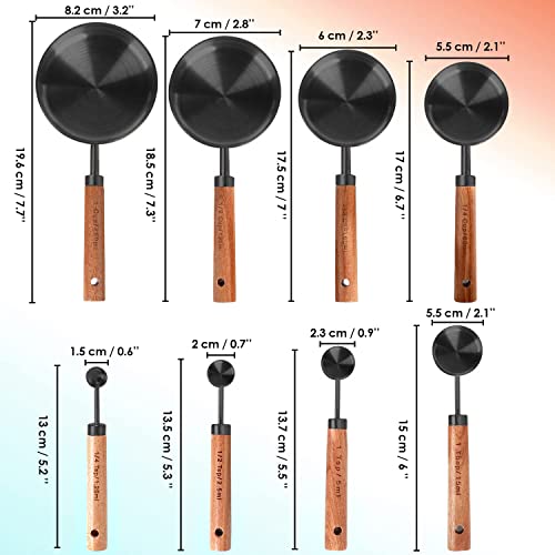 8 Piece Stainless Steel Measuring Cups and Spoons