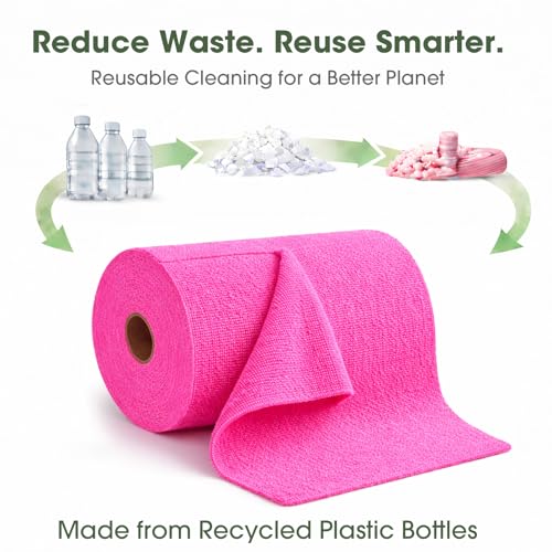 Microfiber Cleaning Cloth Roll (100 Count)