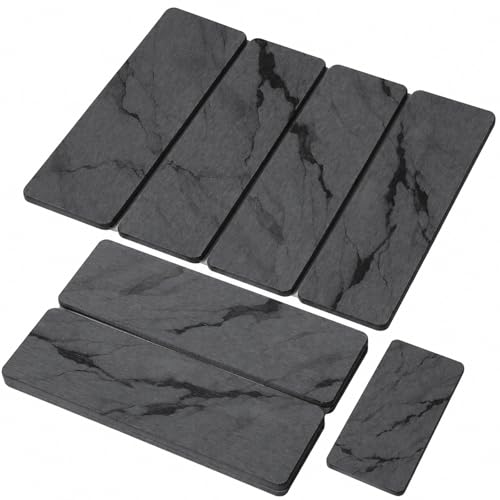 Small Stone Dish Drying Mat for Kitchen Counter (2 Count)