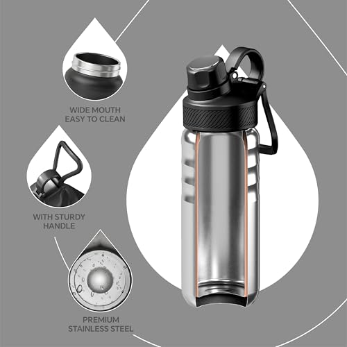 18oz Stainless Steel Insulated Bottle with 2 Leak