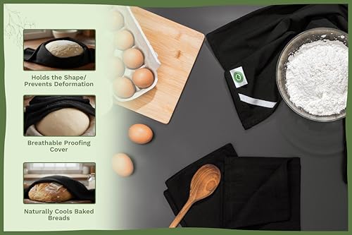 Black Flour Sack Tea Towels (5 Count)