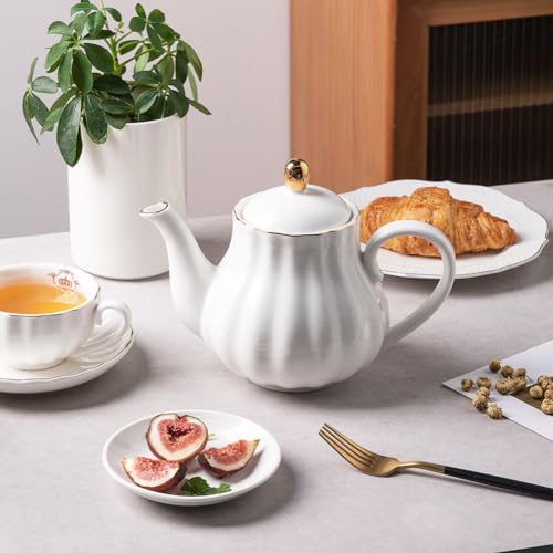 Sweejar 40FLOZ Royal Teapot with Infuser