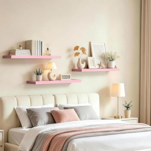 Pink Floating Shelves 22.5in