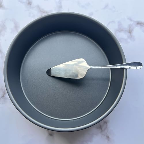 10×2.6 Inch Deep Pie Pan with Cake Server for Pie Tart Quiche Baking. Round Cake Pan with Non