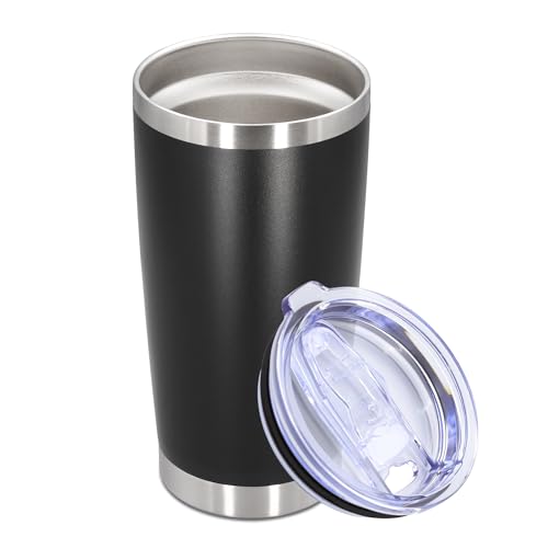 20oz Tumbler Stainless Steel Tumbler Coffee Tumbler with Lid Black