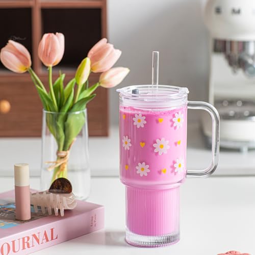 26 oz Glass Tumbler with Handle