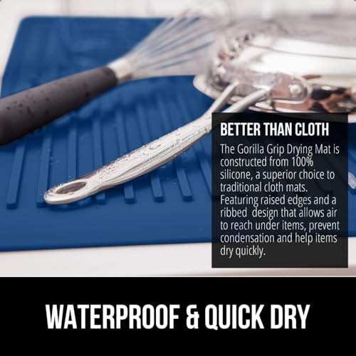 Patented BPA Free Silicone Dish Drying Mat
