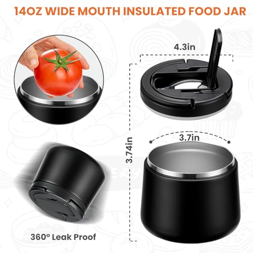 14oz Vacuum Insulated Soup Thermo for Hot Food