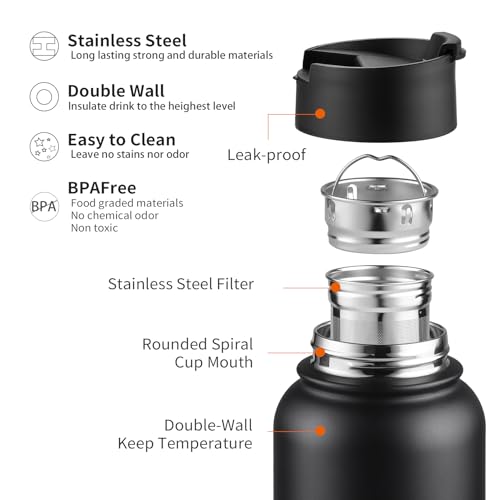 32 oz Tea Infuser Bottle With Removable Filter