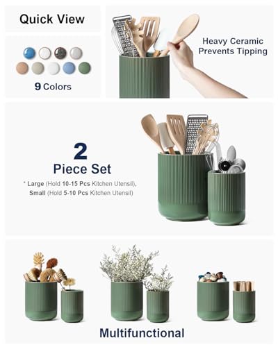 Utensil Holder for Kitchen Counter (2 Count)