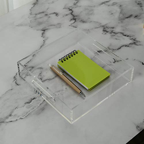 Clear Sturdy Acrylic Tray with Handles