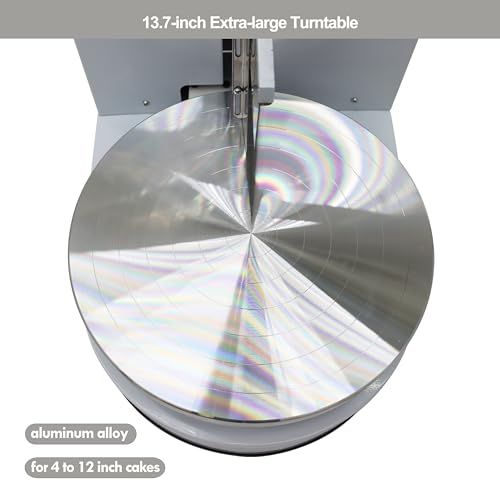 Cake Decorating Coating Machine Cream Spreading Automatic Frosting Turntable with Graduated Scraper 60