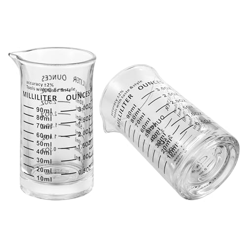 Ackers 3oz 90ml Glass Measuring Cup