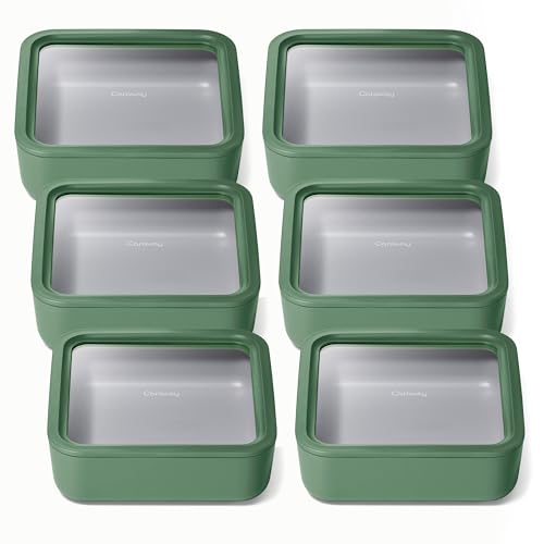 6 Piece Glass Food Storage Container Set (6 Count)