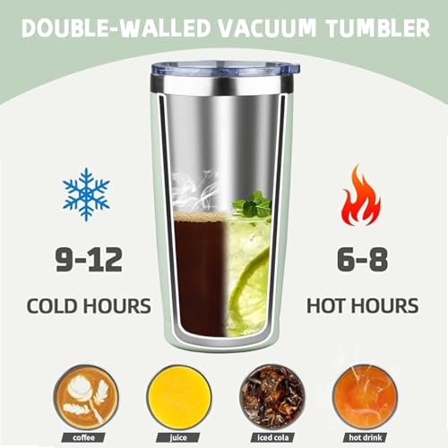 20 oz Tumbler with Lids and Straws