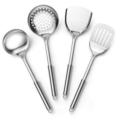 Stainless Steel Cooking Utensils (4 Count)