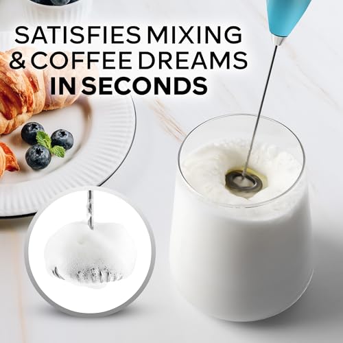 Powerful Milk Frother Wand With Duracell Batteries