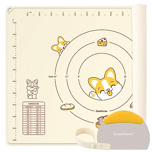 Silicone Baking Mat Sheet and Pastry Dough Cutter