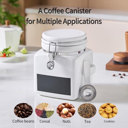 Ceramic Coffee Canister with Airtight Lid and Scoop (78 fluid ounce(s))