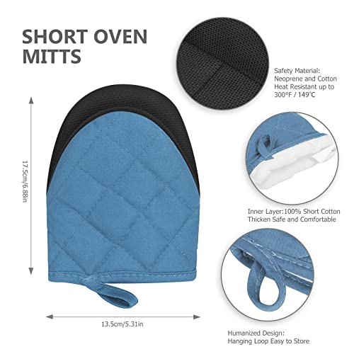 1 Pair Short Oven Mitts