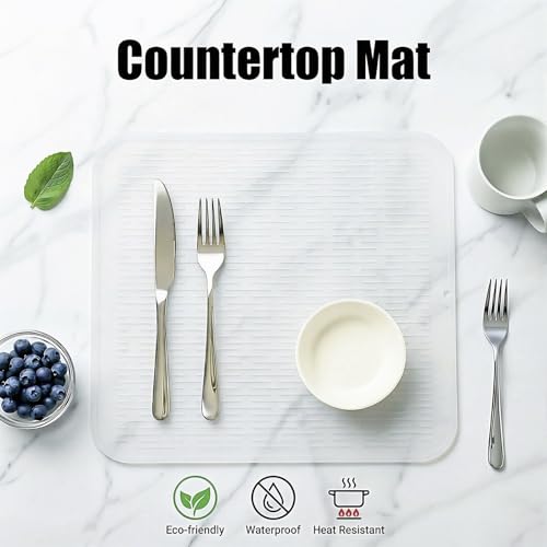 Silicone Dish Drying Mat for Multiple Usage