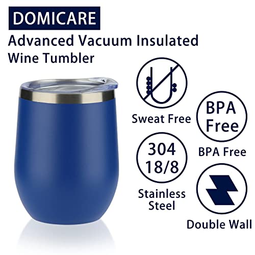 Stainless Steel Wine Tumbler Bulk with Lid (16 Count)