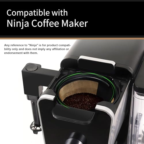 2 Pack Reusable Coffee Filters #4 for Ninja Dual Brew Coffee Maker (2 Count)