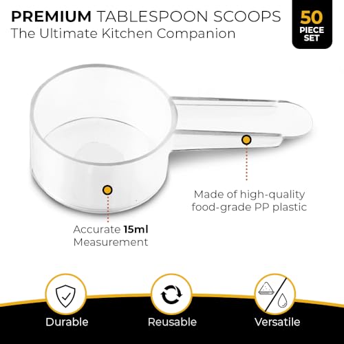 50 Pack Tablespoon Measuring Spoons