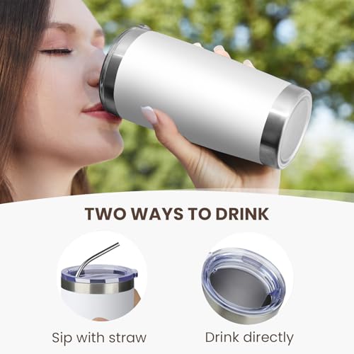 20oz Tumbler 4 Pack Double Wall Vacuum Insulated Travel Mug Bulk (4 Count)