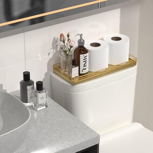 Oak Bathroom Toilet Tank Tray