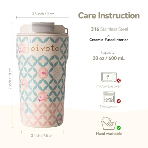 Cute Fortune Bunny 20oz Ceramic Lined Stainless Steel Tumbler