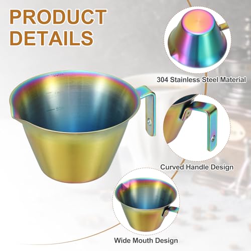 1 Pcs Stainless Steel Espresso Cup with Handle